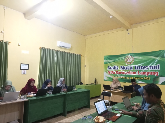 LPM STAI Darussalam Lampung Laksanakan Audit Mutu Internal Tahun Akademik 2023/2024